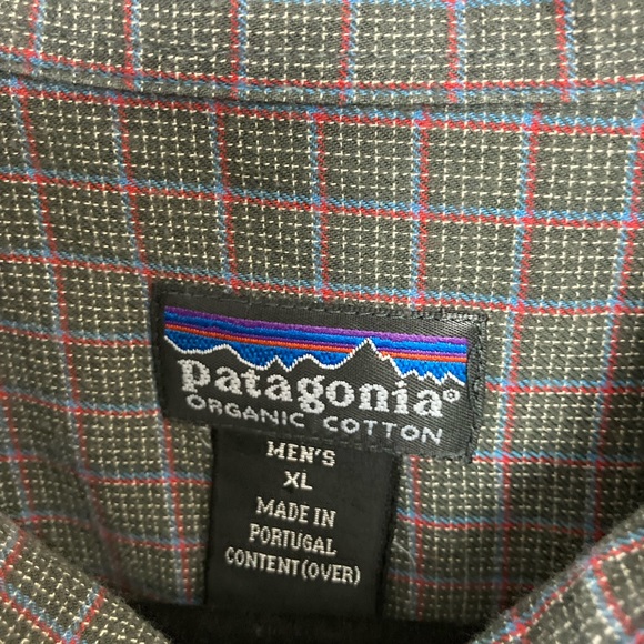 Patagonia green plaid long sleeve button up shirt. XL - Picture 4 of 5